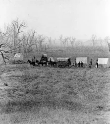 Kamp van Kapitein Sanderson bij de Voorde, Slagveld van Custer, 1879